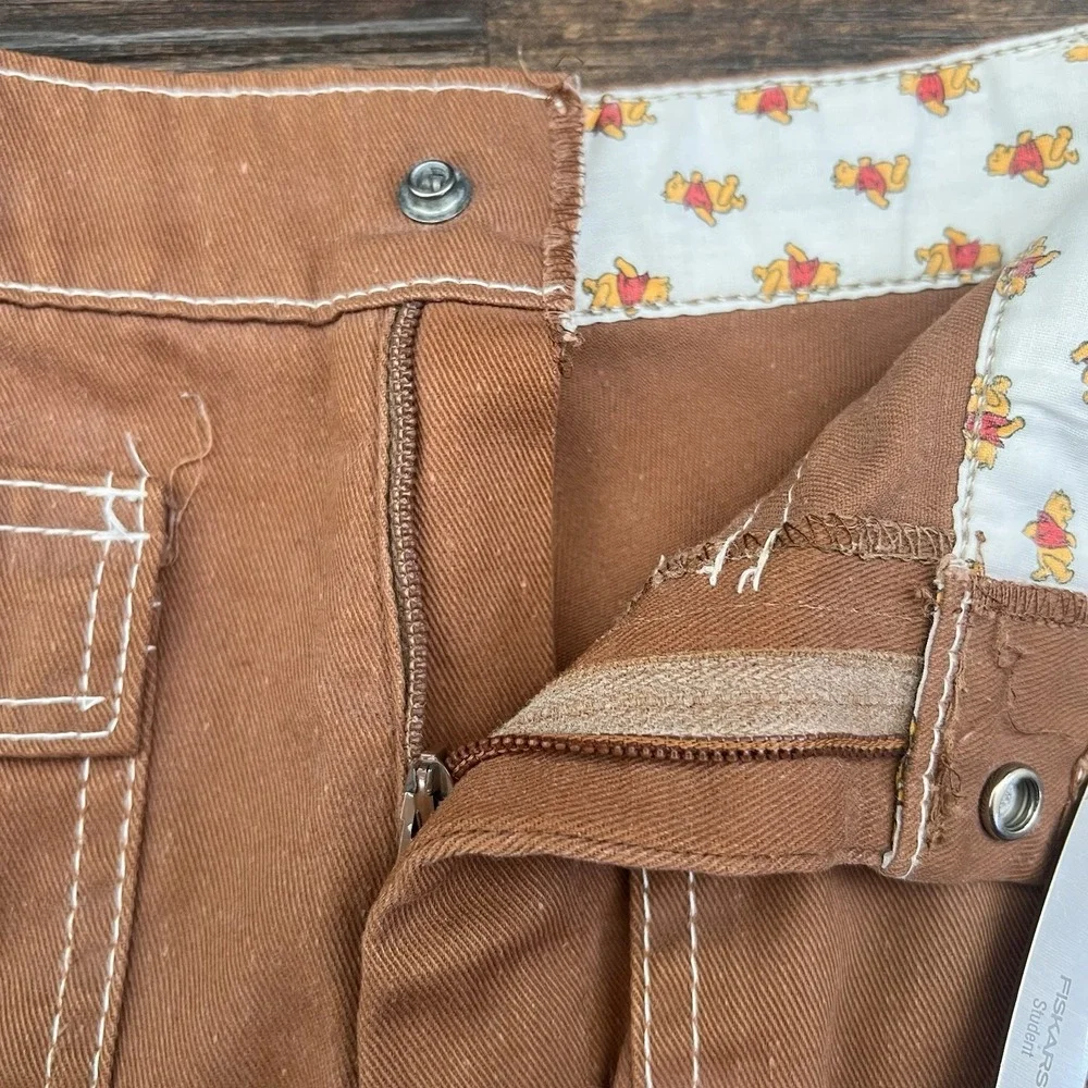 Vintage 70s Sears Winnie The Pooh Shorts Size 6 Perma Prest‎  Retro Disney Kids